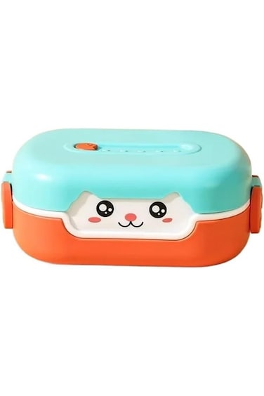 Oasisgalore Plastic Lunch Box for Kids, Square Portable Snack Box for Travel Meal Prep Container