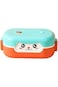 Oasisgalore Plastic Lunch Box for Kids, Square Portable Snack Box for Travel Meal Prep Container