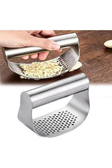 WYYDZHTER Garlic Press Rocker, Stainless Steel Garlic Presser Garlic Mincer Garlic Crusher, Comfort