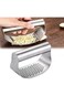 WYYDZHTER Garlic Press Rocker, Stainless Steel Garlic Presser Garlic Mincer Garlic Crusher, Comfort