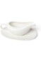 Squalo   Elegant Porcelain Sauce Bowl With A Plate - White - 0.8x10.5x17.8cm - 4482/4481