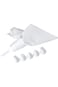 Chef Craft 6-Tip Cake Decorating Kit, 6 piece set, White