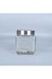 Glass Jar With Silver Steel Lid Clear/Silver6997816436687