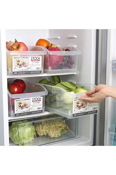 حاوية تخزين طعام المطبخ من AMERTEER، صناديق تنظيم الثلاجة، منظم المؤن، بلاستيك شفاف