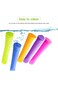 Excefore Popsicles Molds, 6 Pack Multi Colors Popsicle Maker with Lids for Kids, Baby Popsicle Mold