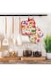 Hotel Linen Klub PRINCESS 2PCS GLOVES/OVEN MITT AND POT HOLDER SET -REVERSIBLE PRINTED DESIGN -RED