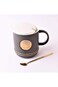 Home Concept Tea Cup And Lid With Gold Spoon -400ml
