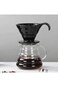 KASTWAVE Heat Resistant Glass Hand Drip Coffee Pot Coffee Server Kettle Coffee Maker Teapot/Clear G