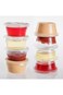 Golden Apple, 2-Ounce Clear Plastic Jello Shot Souffle Cups with Lids, Sampling Cup (100 Sets), BPA
