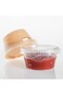 Golden Apple, 2-Ounce Clear Plastic Jello Shot Souffle Cups with Lids, Sampling Cup (100 Sets), BPA