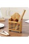 High Quality Wooden Cutlery Strainer, Hanging Kitchen Utensil Holder, Chopsticks Holder, Desk Organ