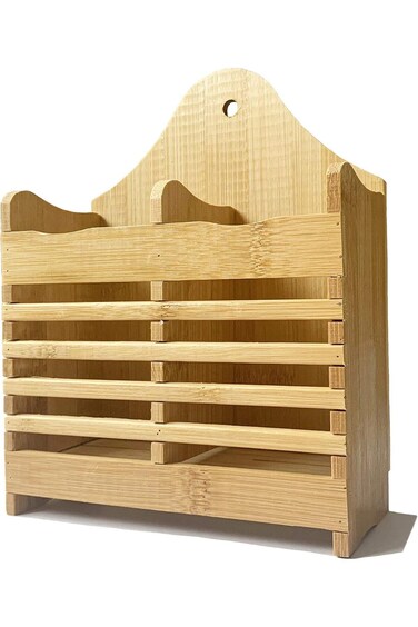 High Quality Wooden Cutlery Strainer, Hanging Kitchen Utensil Holder, Chopsticks Holder, Desk Organ