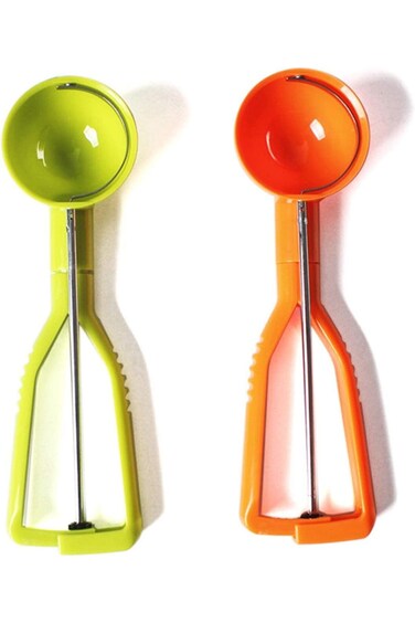 مغرفة آيس كريم كاست ويف، مغرفة آيس كريم كروية، ملعقة آيس كريم بلاستيكية متعددة الوظائف