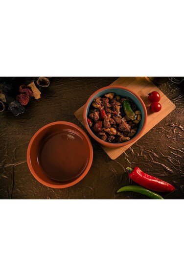 Handmade Colored Clay Bowls: Authentic Mexican Pottery for Culinary Delights   Microwave &amp; Oven Saf