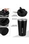 ECVV 380Ml Travel Coffee Mug, Insulated Travel Coffee Mug With Lid, Leak Proof Coffee Travel Mug,Su