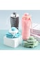 Tazweeq Collapsible Water Bottles, 20 oz Leakproof Valve Reusable BPA Free Foldable Water Bottle, f