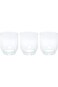 LAV 3 Peices Tokyo Glass Cup, 330 ml, Clear