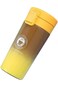 Insulated Coffee Travel Mug with One-Touch Lid, Gradient Yellow and Brown, Coffee Style Logo