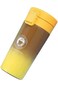 Insulated Coffee Travel Mug with One-Touch Lid, Gradient Yellow and Brown, Coffee Style Logo