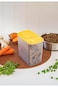 LocknLock Lock &amp; Pet Dry Food Container, 1.6 Litre Capacity, Yellow/White