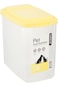LocknLock Lock &amp; Pet Dry Food Container, 1.6 Litre Capacity, Yellow/White
