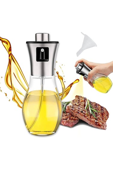 Maykela Glass Oil Bottle And Vinegar Pouring Dispenser Condiment Set Cooking Olive Oil Dispenser Bo