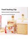 DLWOLB Food Bag Clips 2 Pcs Sealing Clips, Air Tight Seal Grip for Office Kitchen Home Usage Storag