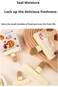 DLWOLB Food Bag Clips 2 Pcs Sealing Clips, Air Tight Seal Grip for Office Kitchen Home Usage Storag