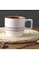 HOOPZOZA Ceramic Coffee Cup 320mL Handle Espresso Cup Retro Tea Mug Milk Cup for Cappuccino Latte (