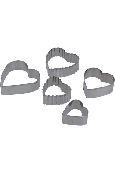 Royalford 5 Pcs Cookie Cutter Set, Stainless Steel, RF10278 - Premium-Quality, Food Grade Material,