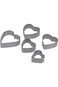 Royalford 5 Pcs Cookie Cutter Set, Stainless Steel, RF10278 - Premium-Quality, Food Grade Material,