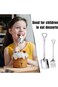 YelaJoy 6PCS Spatula Spoon Fork Set,Stainless Steel Coffee Spoon,Latte Coffee Spoon,Ice Cream Scoop