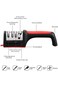 4 in 1 Knife Sharpener with 4 Stages,to Repair, Grind, Polish Blade, Professional Knife Sharpening