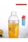 FKBDDM 700ml Cocktail Shaker, Lemon Tea Shaker, Clear Mixed Hand Shaker, Transparent Cup Shaker Too
