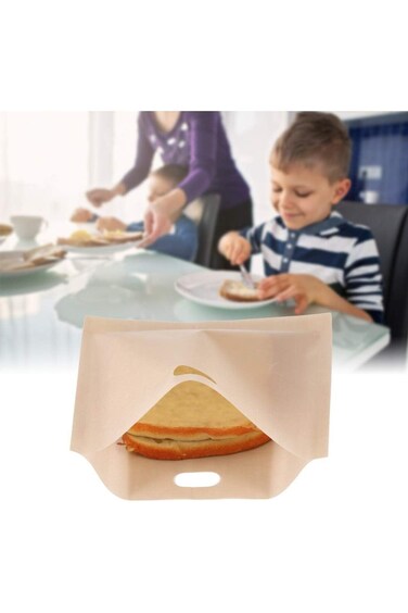 Toaster Bags, Grilled Cheese Toaster Bags Bags Reusable Non Stick Coated Fiberglass Microwave Heati