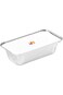 Rectangular Aluminum Containers with Lid Size 6001 (10 Pieces)