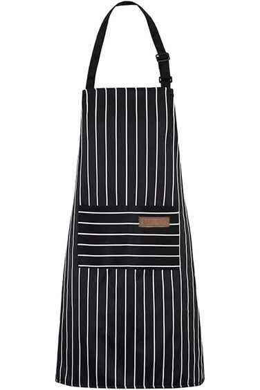 ECVV Heavy Duty Canvas Work Apron, Full Body Workwear Apron with Adjustable Straps and Large Pocket