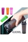 Protein Shaker Bottle, 600ml BPA-Free Leak Proof Fitness Sports Shake Cup