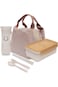 DREAM DOODLE Lunch Box (1100 ML) and Water Bottle (450 ML) with Lunch Bag - Wheat Straw Fiber Lunch