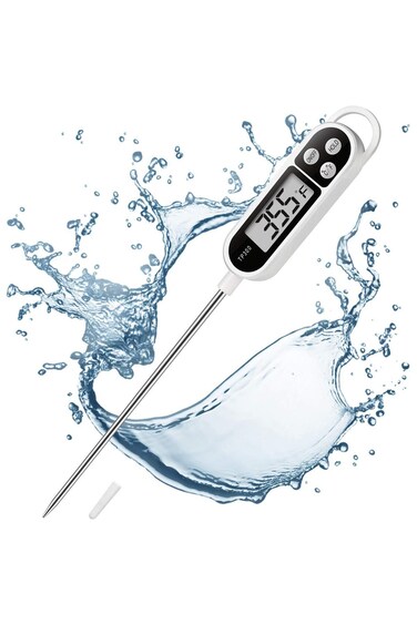 GNAFOTU Food Thermometer, Instant Read Meat Thermometer with Ultra-Thin Probe, Grill Thermometer fo