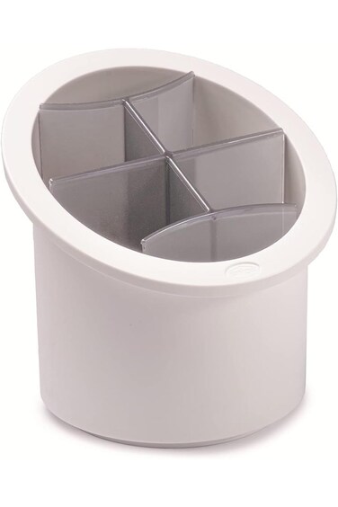 مصفاة أدوات المائدة سنيبسلوك مع فواصل، أبيض/رمادي/شفاف، افتراضي