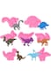 Woohome 7 Pack Dinosaur Fondant Silicone Molds Dinosaur Cake Fondant Molds Silicone for Fondant for