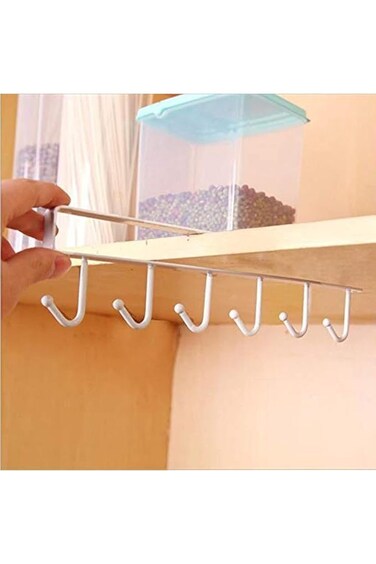 حامل أكواب المطبخ، حامل أكواب قهوة معدني مثبت على الحائط، خطاف تخزين أدوات المطبخ للأواني والمقالي