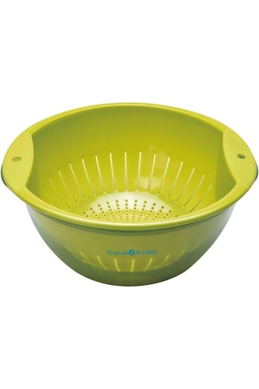 Al Sanidi Plastic Rice and Vegetable Strainer Rice Strainer Vegetable Fruit Strainer 25 cm
