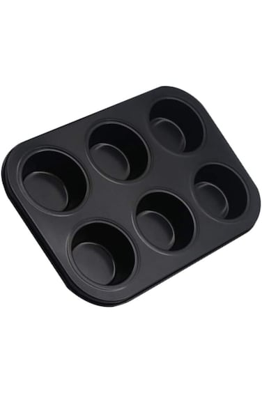 شونبيانغ يوان، قالب خبز الكيك، صينية خبز الكب كيك، قالب من الفولاذ الكربوني، أسود