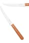 Tramontina Dynamic 2 Pieces Steak Knife Set with Stainless Steel Blade and Natural Wood Handle