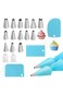 21 Pcs Cake Piping Kit, Piping Bags and Nozzles Set, Cake Decorating Supplies for Baking, Cake Scra