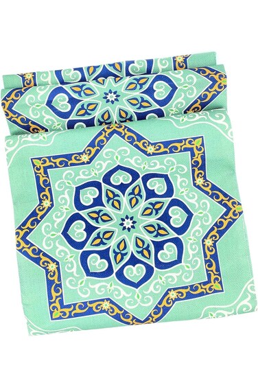 مفرش طاولة، مفرش طاولات العيد، مفرش طاولة رمضاني مقاس 13 × 78.7 بوصة، مفرش طاولة لتزيين رمضان