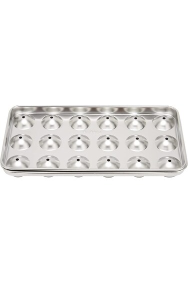 قالب مكعبات الثلج شانريا، قالب صينية الثلج من الفولاذ المقاوم للصدأ، قالب ثلج من الفولاذ المقاوم للصدأ للعائلة والمنزل