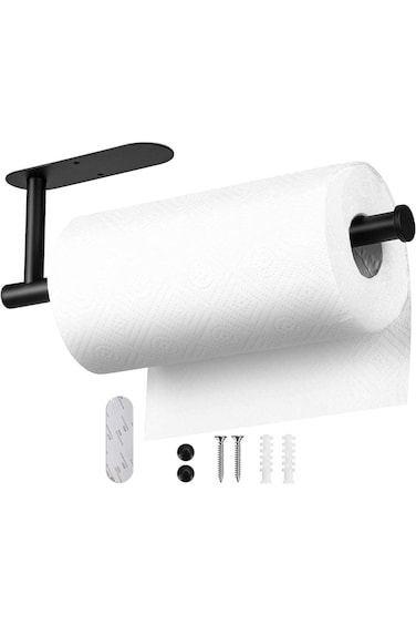 حامل مناشف ورقية KASTWAVE مثبت على الحائط، حامل مناشف ورقية للمطبخ، ورق مثقوب أو ذاتي اللصق